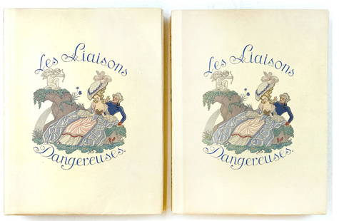 G. BARBIER - Les Liaison Dangereuses: GEORGE BARBIER - Les Liaison Dangereuses. Le Vasseur et C.ie, Editeurs, Paris, 1934. 720 esemplari editi di cui il noÂ­stro facente parte della tiratura di 650 esemplari "sur vÃ¨lin pur file Ã 