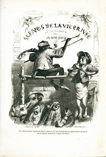 GRANDVILLE - Scenes de la Vie Privee: IGNACE ISIDORE GRANDVILLE - ScenÃ¨s de la Vie PrivÃ©e et Publique des Animaux. Par Balzac; P. Bernard; J.Janin; C. NoÂ­dier; G. Sandâ€¦ Hetzel, Paris, 1842. Prima edizione. Cm 20x27. Volume