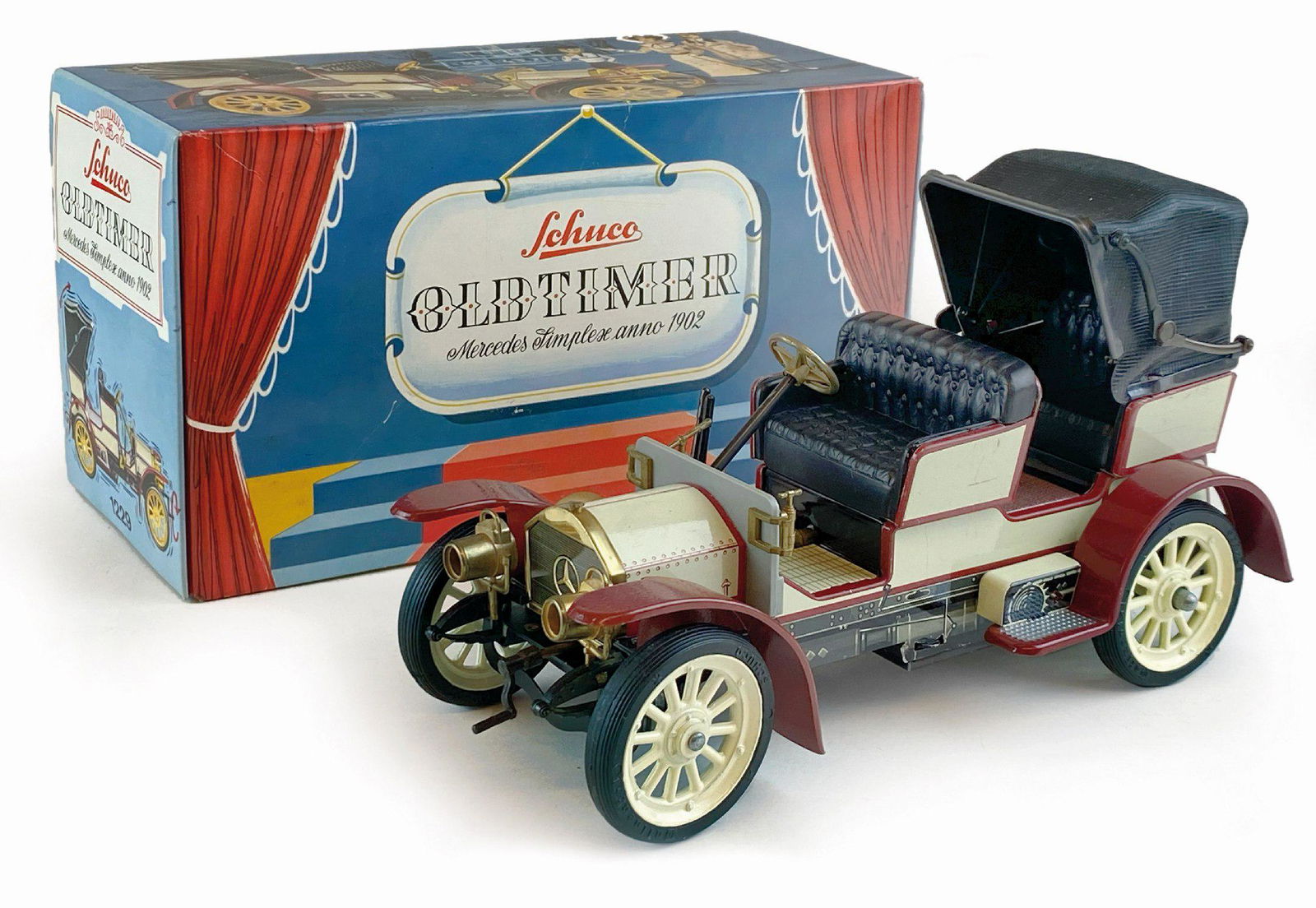 Schuco Mercedes Model 1902 Tin Car Simplex Wind-Up Toy