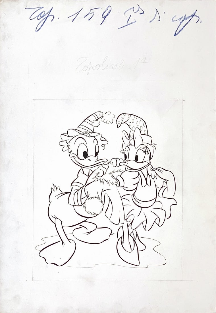 TERRAZAS  -  Cover Topolino Lib. #159 (1 of 1)