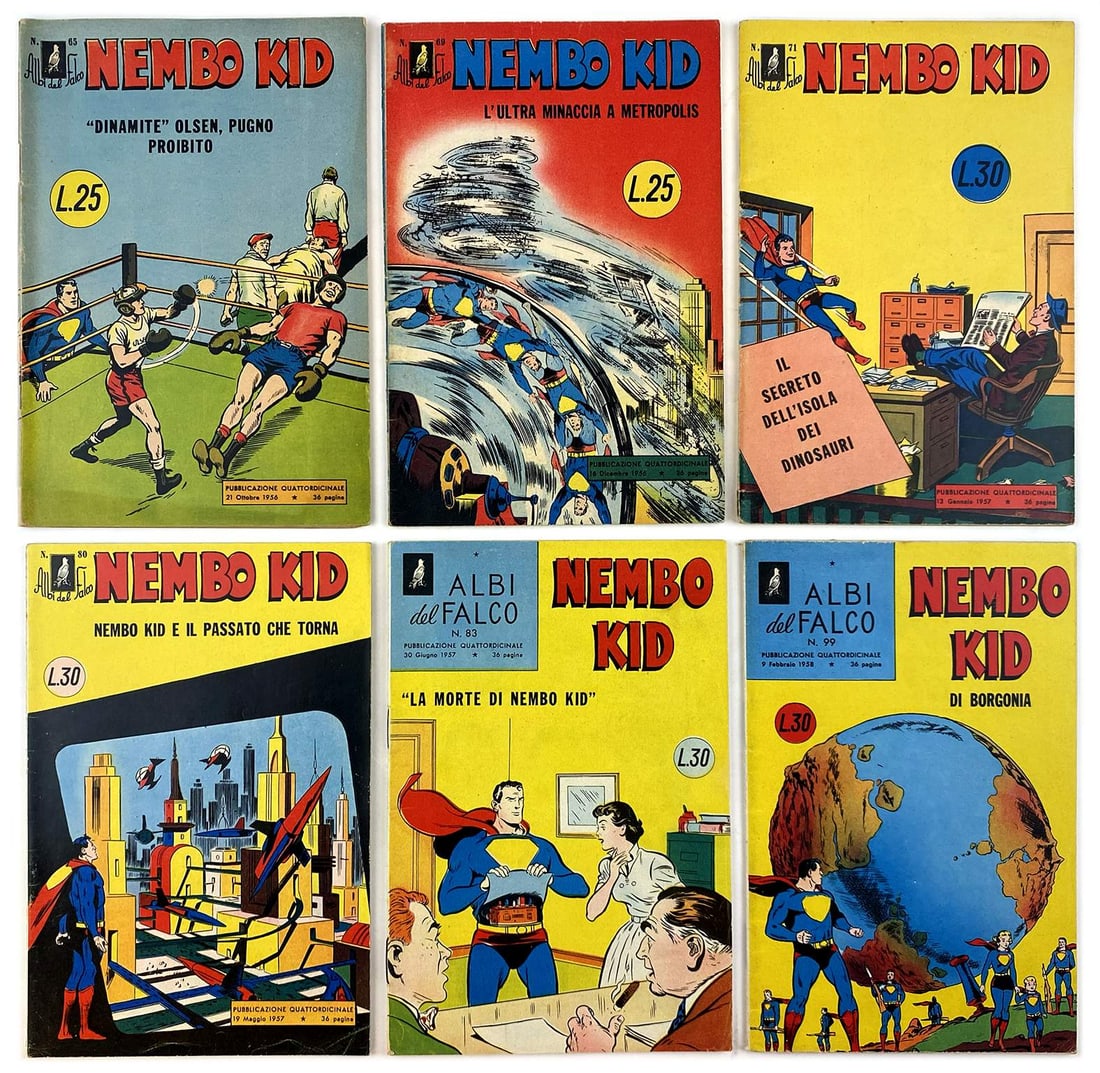 Albi Del Falco Nembo Kid Nn. 65/99: Mondadori, 1956-1957. Spillati, cm 19x12,5. Sequenza completa dei nn. da 65 a 99. Ottimi/nuovi.