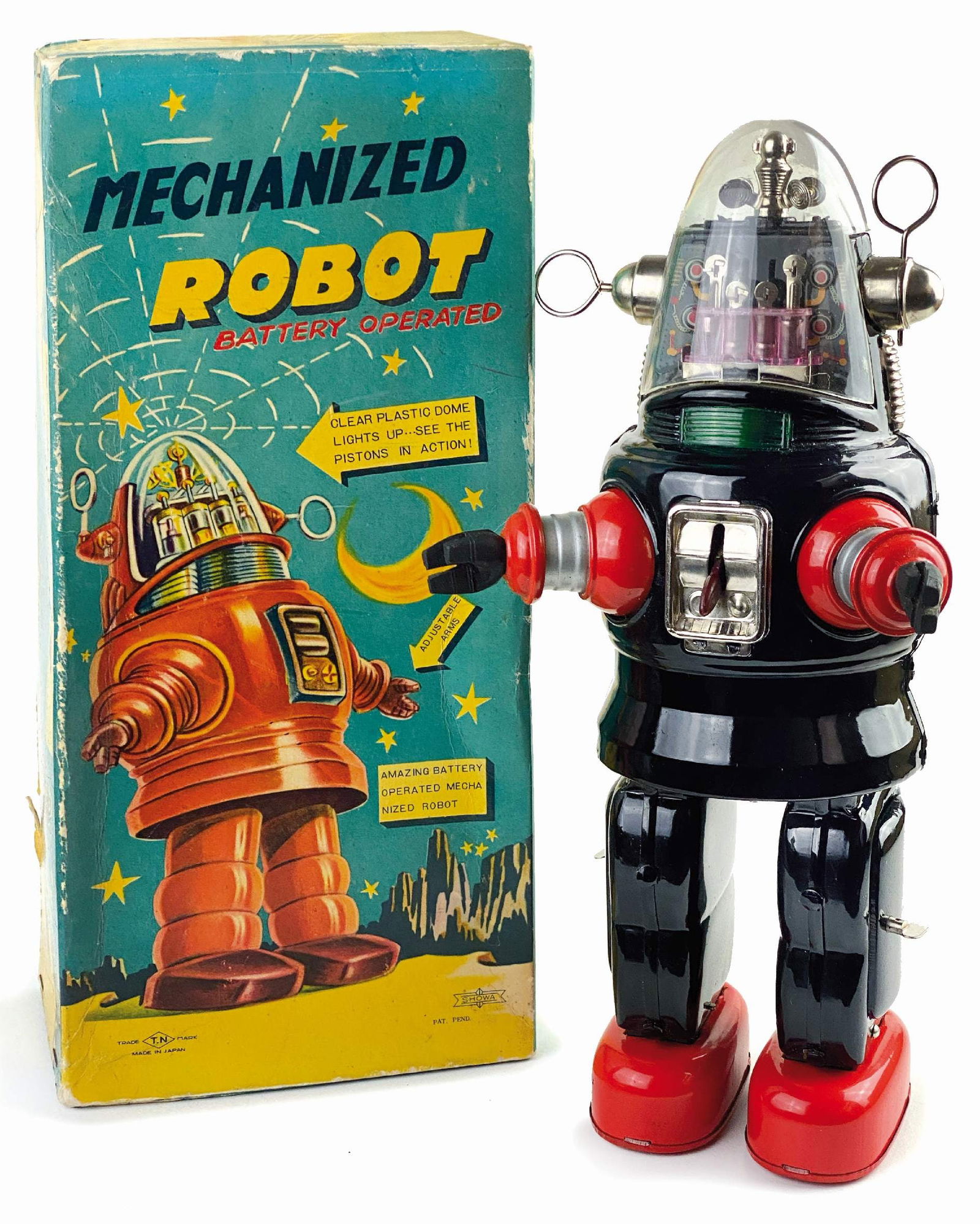 Japan Tin Windup Zoomer Robot