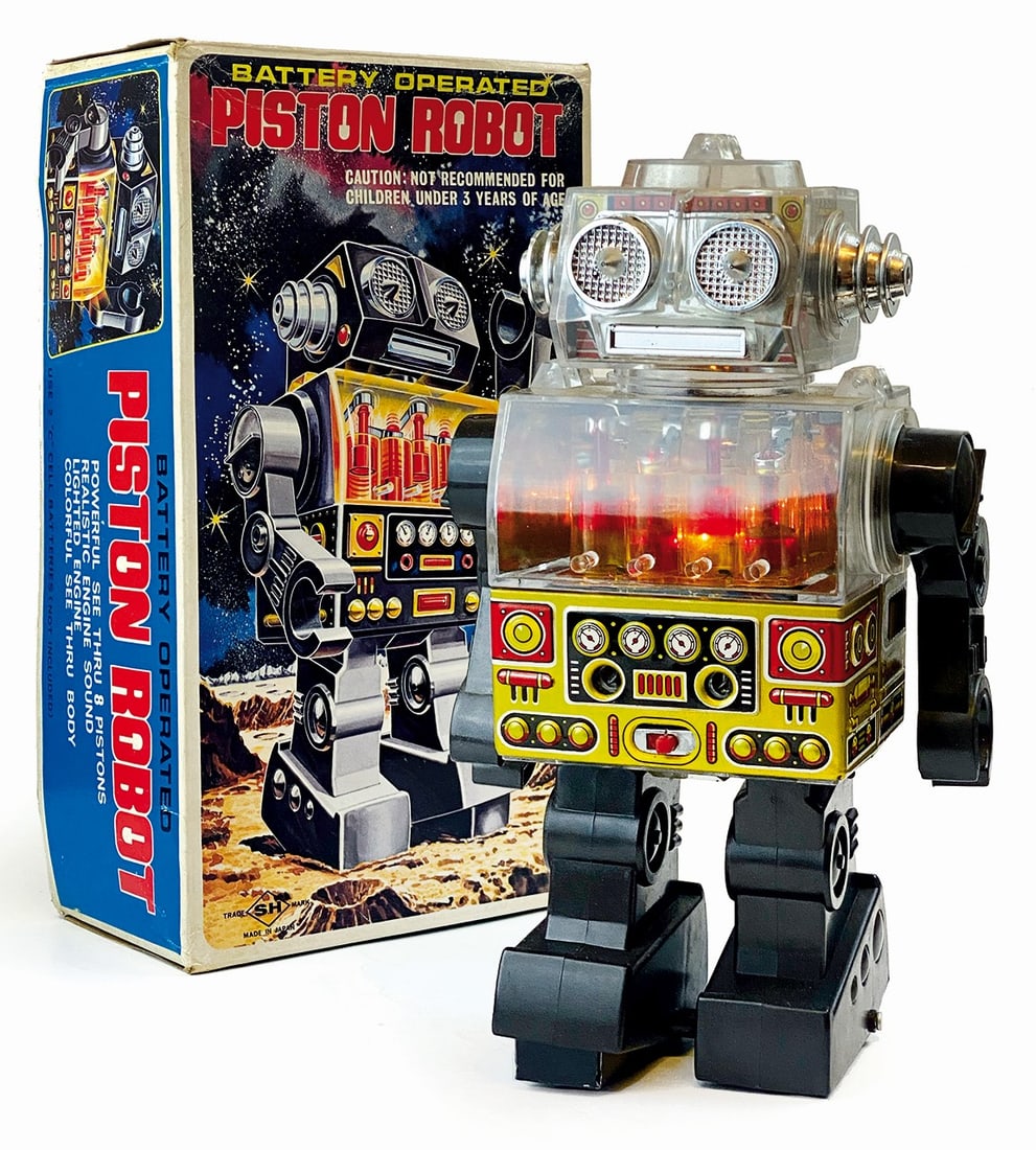1960's Japanese Tin Plate Boxed Robot: Mechanical