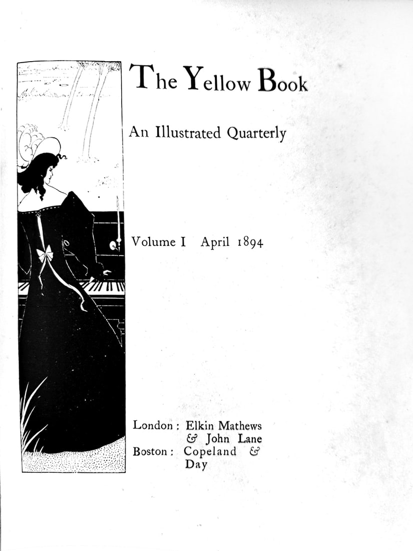 The Yellow Book: London & New York, 1894/1897. Serie completa dei 13 volumi della nota rivista inglese illu­strata da Aubrey Beardsley, Wal­ter Sickert, Max Beerbohm, Walter Crane, W. W. Russell. Legatura tutta tela