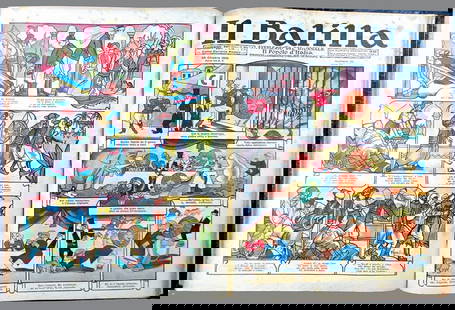 MUSSINO; CAPASSO; MATELDI - Balilla 1930: Annata completa da n. 1 a 52 ad eccezione del n. 28; rilegata. Edizioni "Il Popolo d'Italia". In legatura coeva, fascicoli poco o nulla rifilati, cm 34x26.