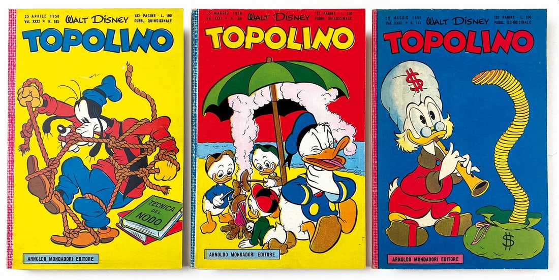 Topolino Libretto n. 185 a 187 (1 of 1)