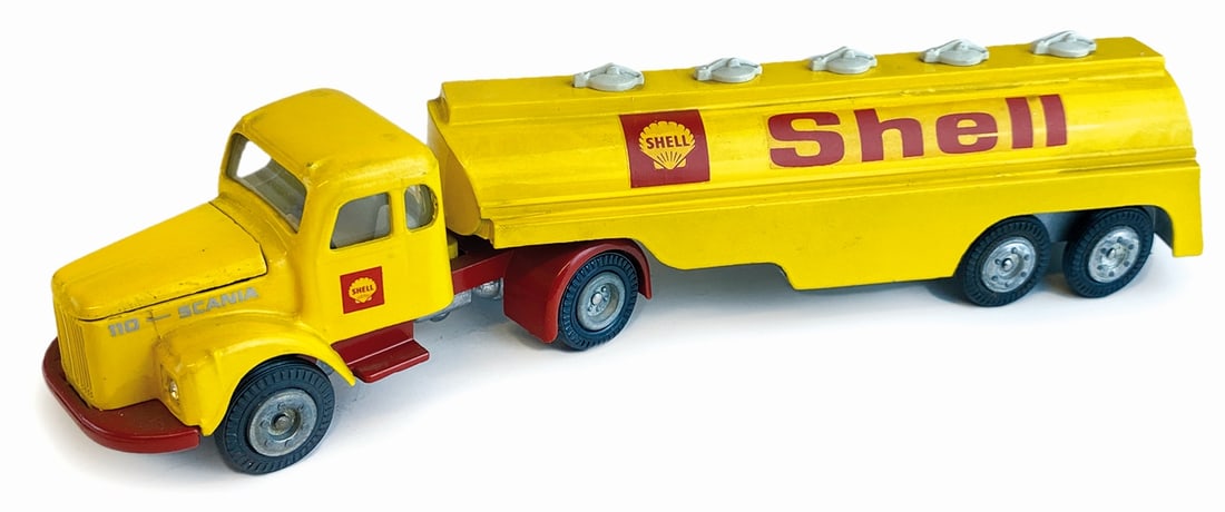 Scania Vabis Volvo Articulated Tanker Shell #434: Tekno 1:43. DK, anni '60. Ottimo stato.
