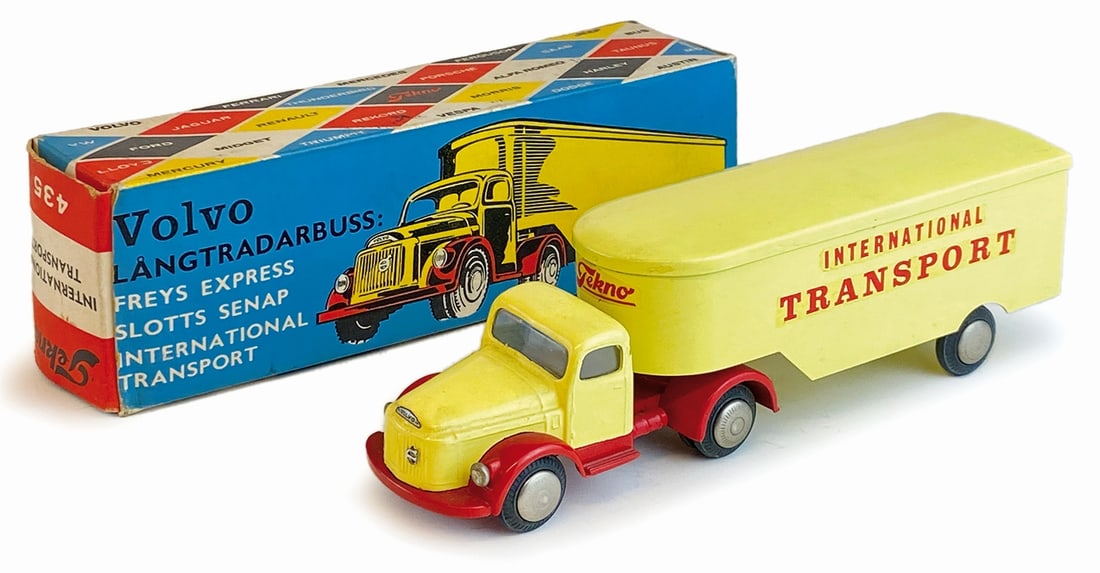 Volvo International Transport #435 con scatola: Tekno 1:43. DK, anni '60. Completo di scatola originale, ottimo stato.