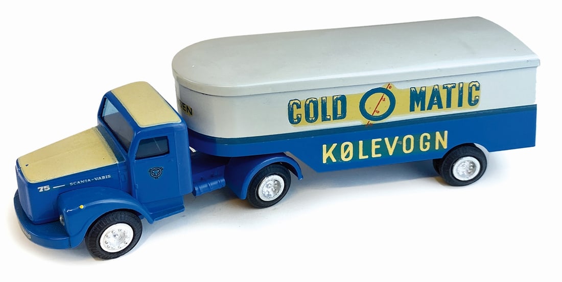 Scania Vabis Cold Matic Hellerup He 8132 #448: Tekno 1:43. DK, anni '60. Ottimo stato.