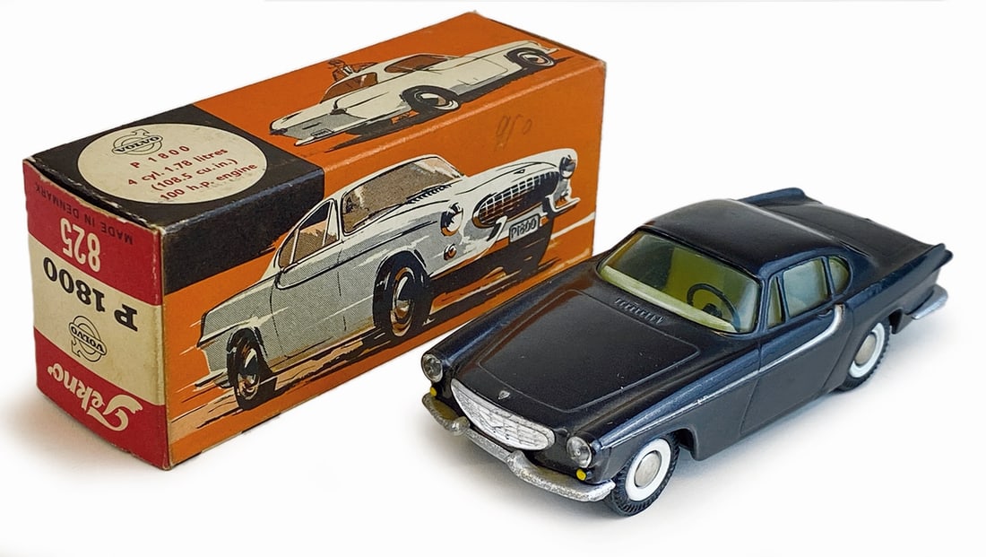 Volvo P 1800S #825 con scatola: Tekno 1:43. DK, anni '60. Completo di scatola originale. Ottimo stato.