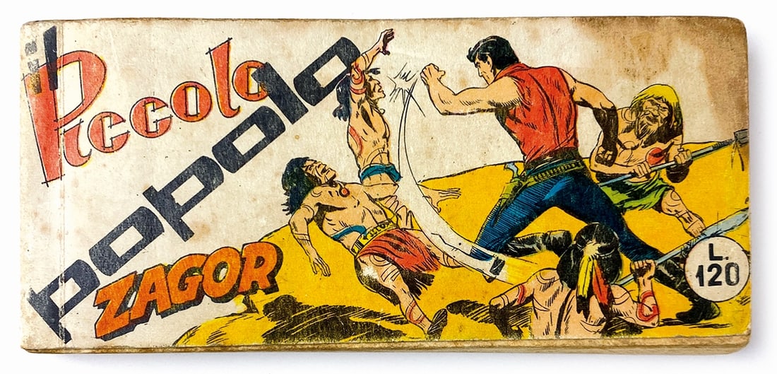 Zagor il Piccolo Popolo: Raccoltina n. 24. Suppl. alla Collana Lampo. Brossura cm 7,5x15,5. Discreto stato con ingialliture e coloritura da busta al taglio superiore. Cruciverba non giocati, numero chiave. ENG