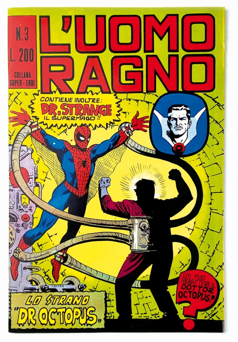 L'Uomo Ragno: lo Strano Doctor Octopus: Corno, 1970. Prima serie n. 3. Spillato cm 26x17. Magazzino. ENG