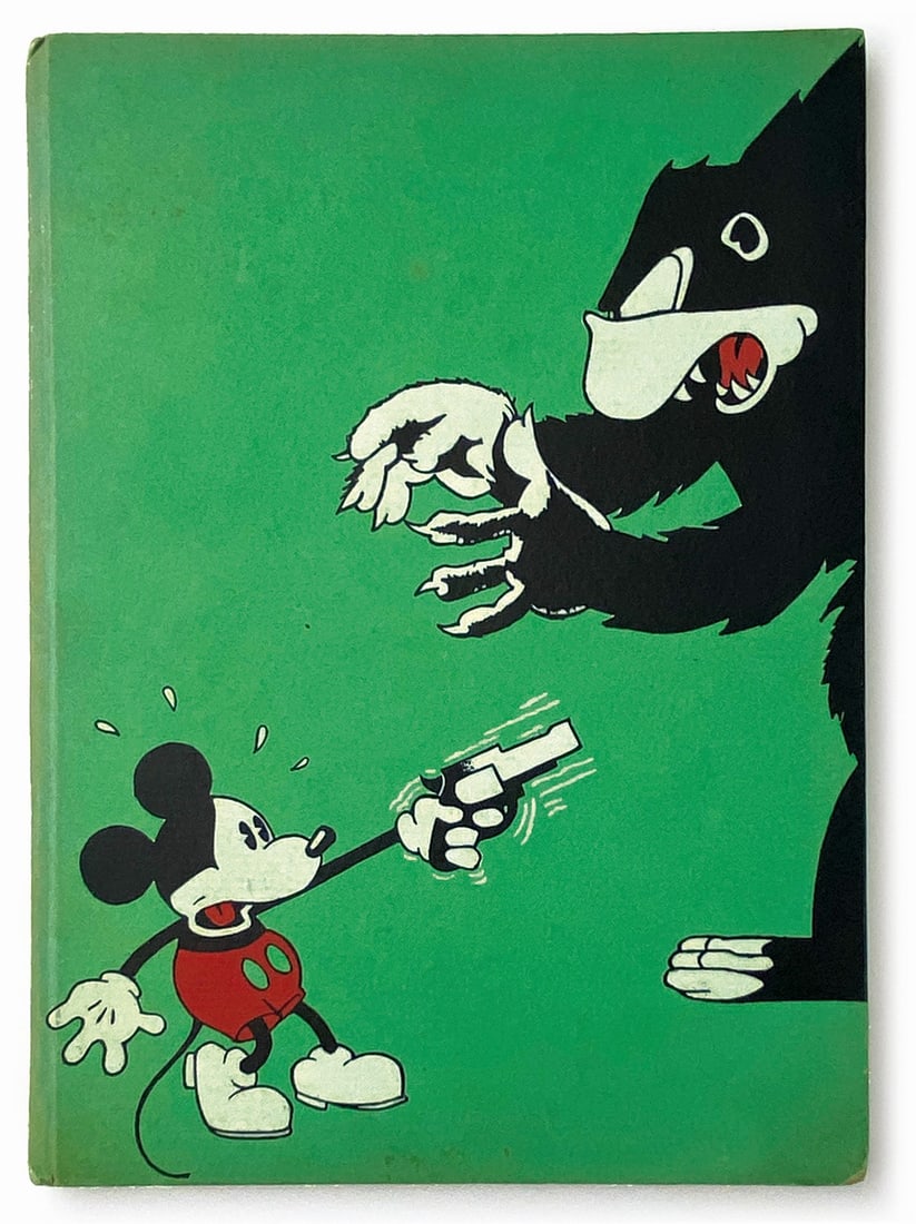 Le Avventure di Topolino (Mickey Mouse) n. 2: Frassinelli Tipografo Editore, Torino, 1933. Cartonato cm 22x16. Pp. 40 con illustrazioni tratte dai cartoons Disney: “Il mistero del Gorilla”, “La festa del compleanno”. Esemplare in
