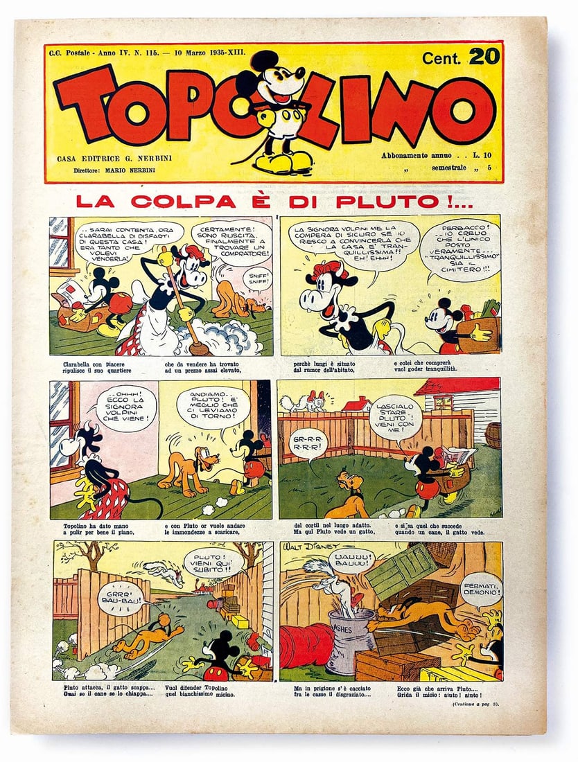 Topolino Giornale n. 115: Edicola. Intonso. ENG
