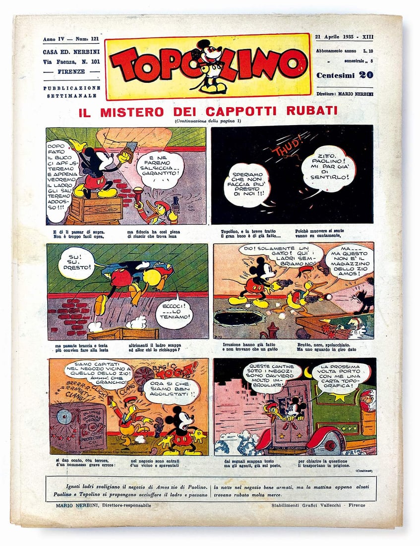 Topolino Giornale n. 121: Nuovo. ENG