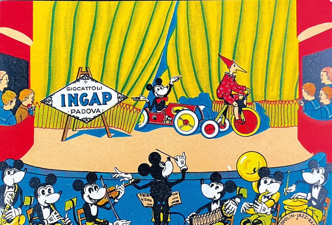 Cartolina Giocattoli Ingap Padova: Cartolina impressa da Grafiche Navarra Milano, meta' anni '30. Cm 10x15. Eccellente stato. ENG