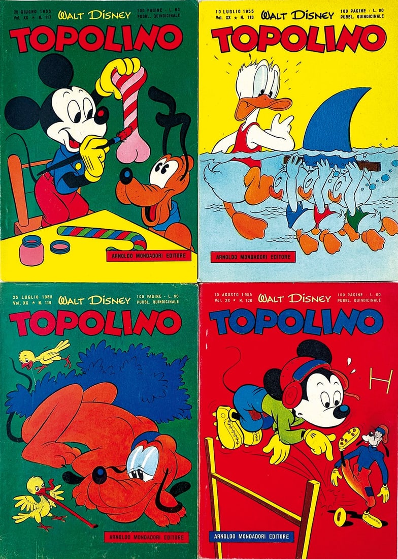 Topolino Libretto nn. 117; 118; 119; 120 (1 of 1)