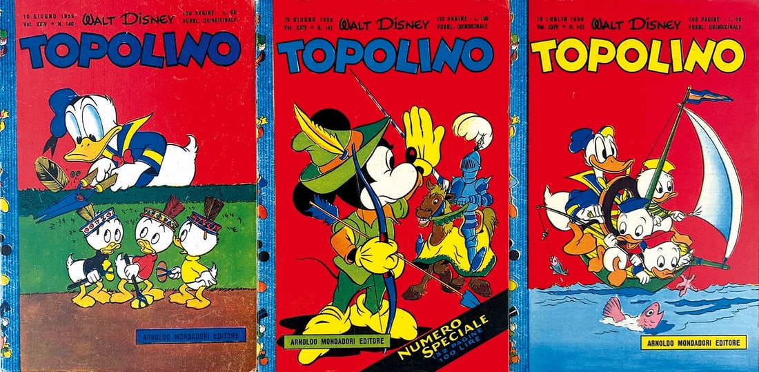 Topolino Libretto nn. 140; 141; 142 (1 of 1)