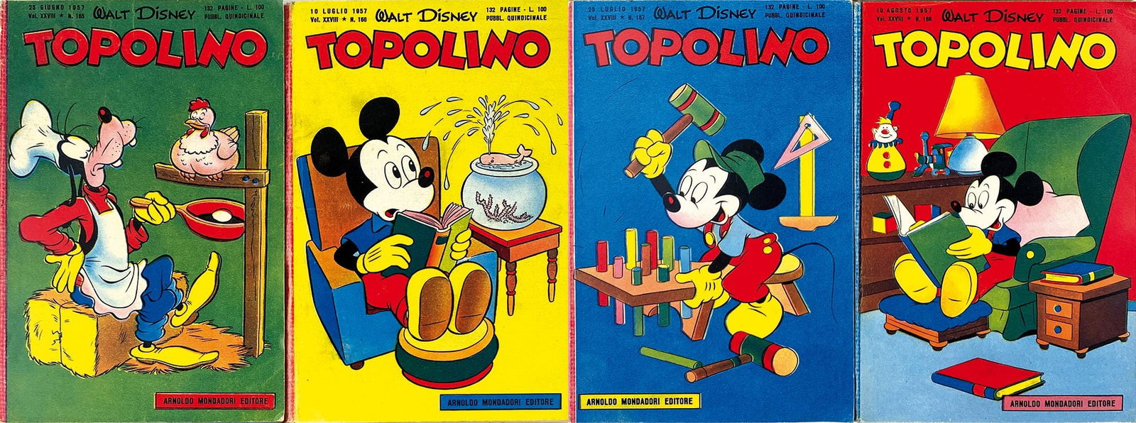 Topolino Libretto da n. 165 a 168 (1 of 1)