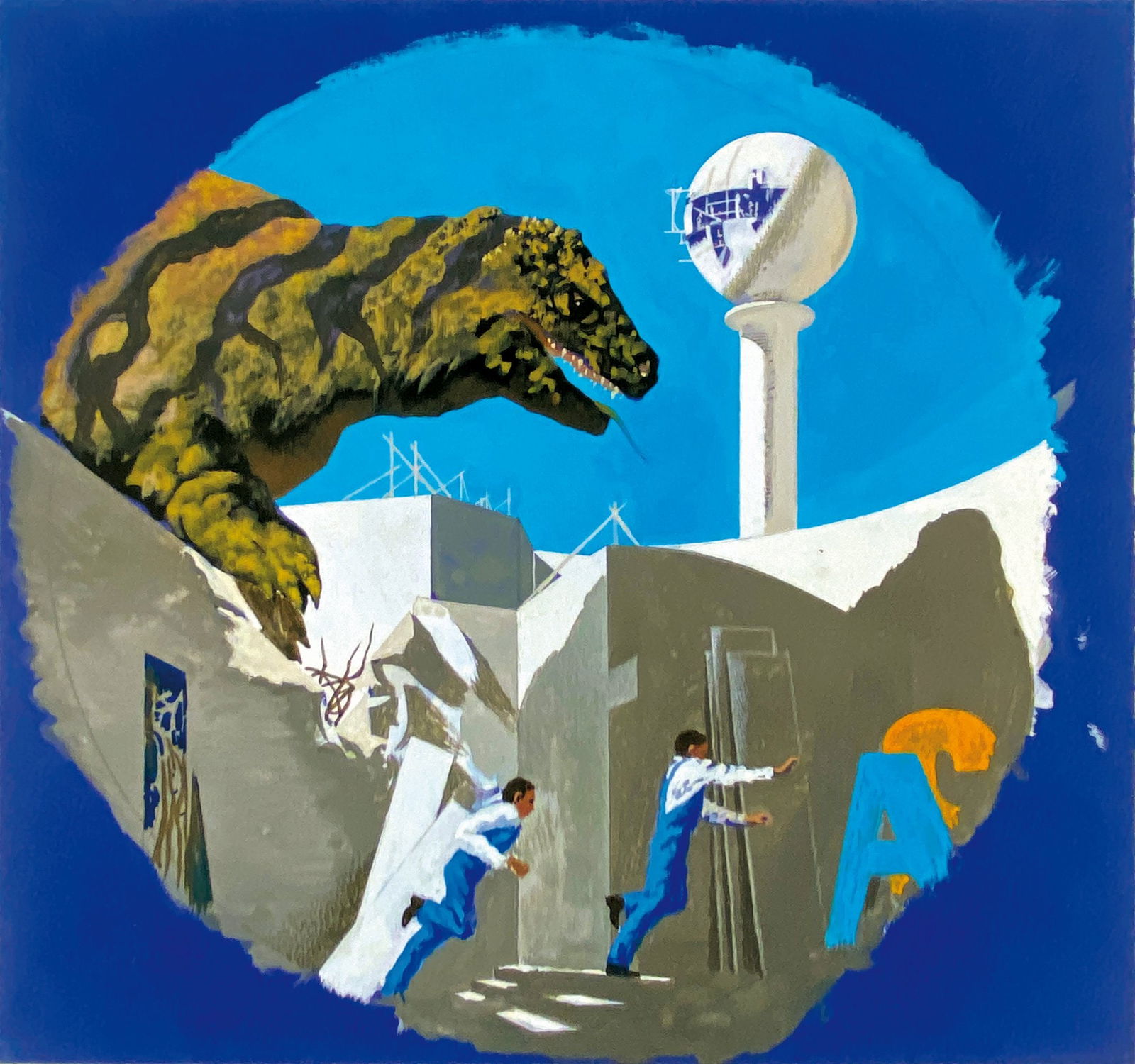 THOLE - Doc Savage: Il Fantasma Che Rideva: KAREL THOLE - Doc Savage: Il Fantasma che Rideva Cover. Originale di copertina per il romanzo di fantascienza scritto da Lester Dent (sotto pseudonimo di K. Robeson) e pubblicato nella collana Urania