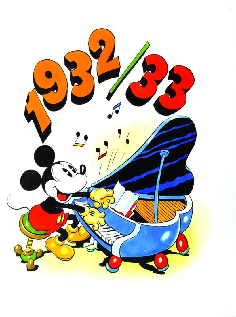 Franco Bruna Topolino 1932/1933: ENG Ink and ecoline on thin cardboard. One of the Bruna's illustrations inspired by Walt Disney art. Excellent conditions. ITA Franco Bruna Topolino 1932/1933 Illustrazione china ed ecoline su cartonc