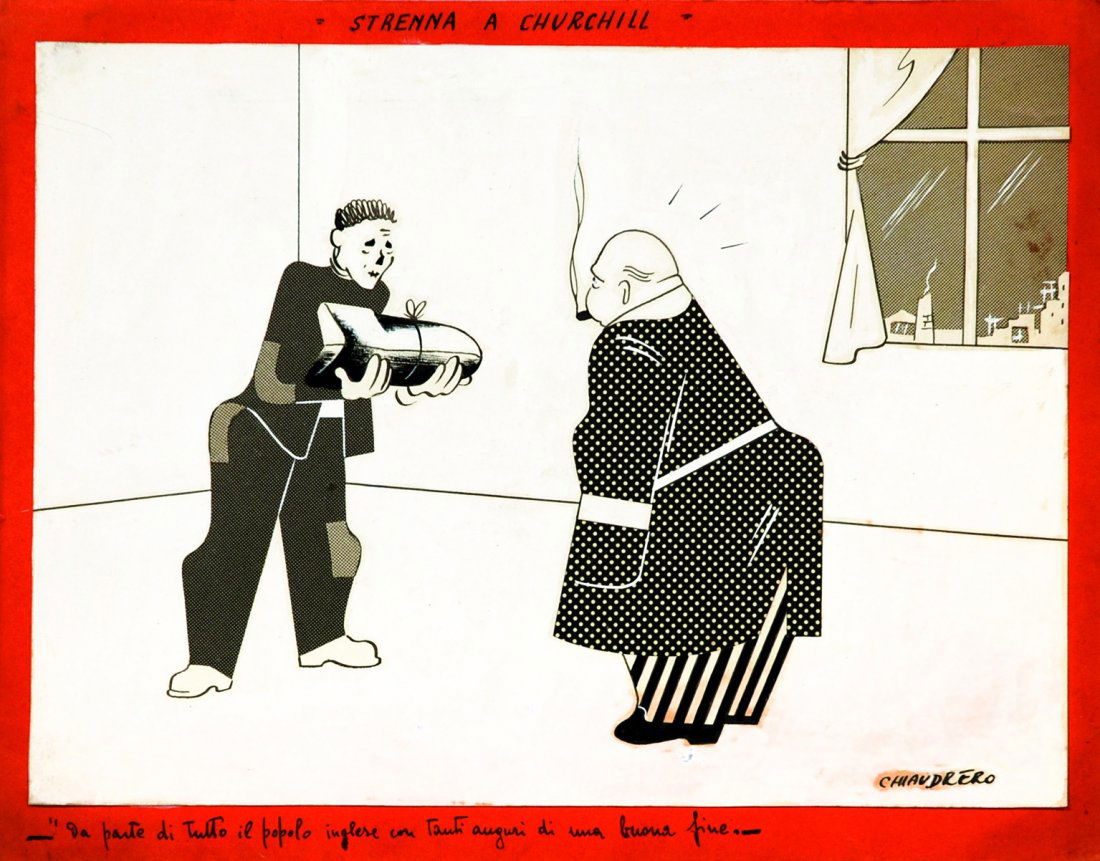 DOMENICO CHIAUDRERO Strenna a Churchill: Da parte di (1 of 1)
