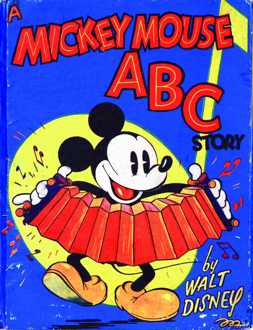 A Mickey Mouse ABC Story: ENG A Mickey Mouse ABC Story Twenty eight pages hard back with orange tinted illustrations, and decorated endpages. In good conditions. IT A Mickey Mouse ABC Story Whitman Publishing Co., Racine 1936