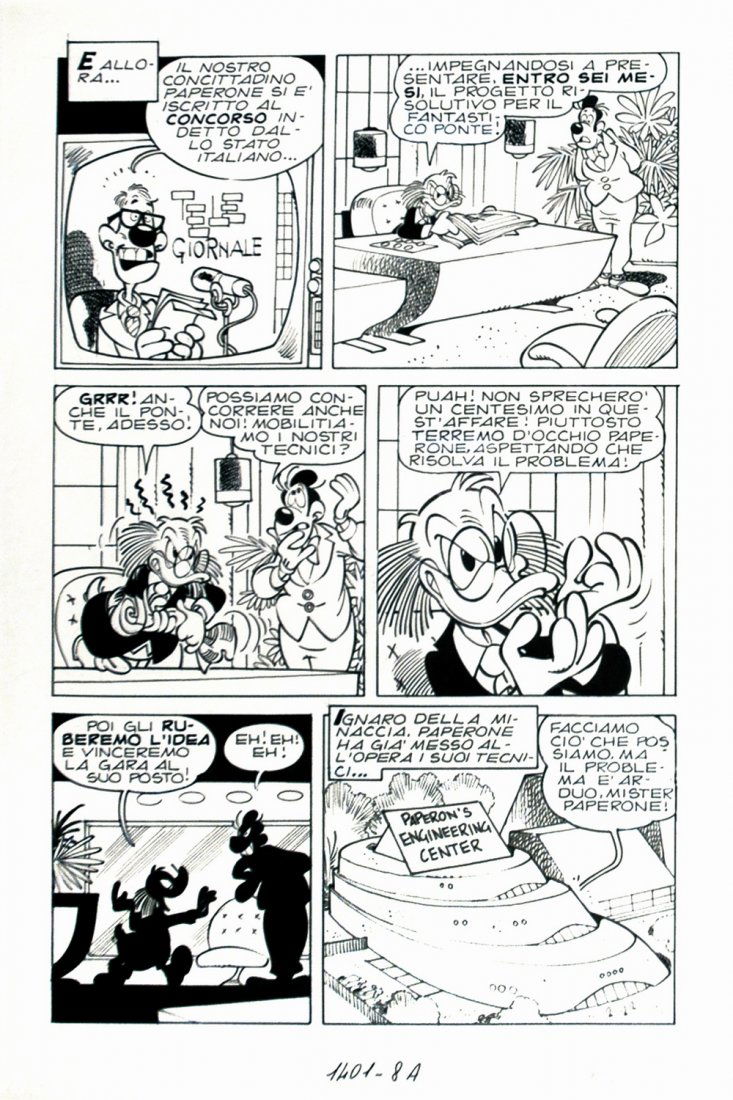 GIORGIO CAVAZZANO Zio Paperone e il ponte di Messina (1 of 1)