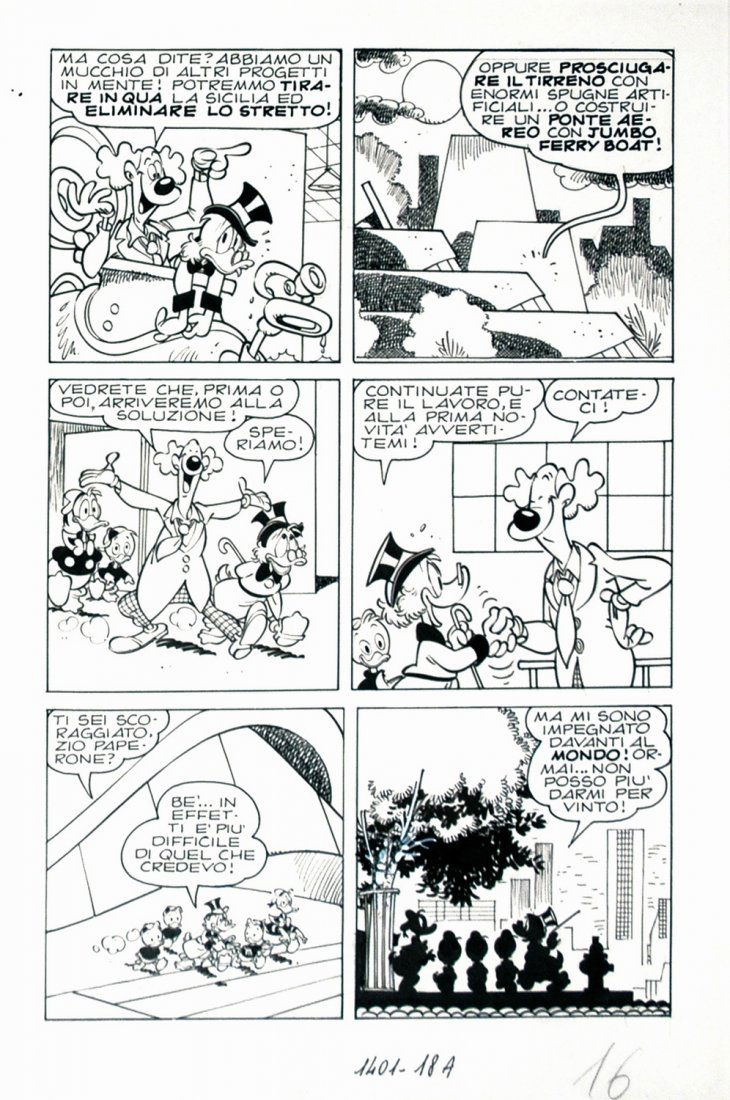 GIORGIO CAVAZZANO Zio Paperone e il ponte di Messina (1 of 1)