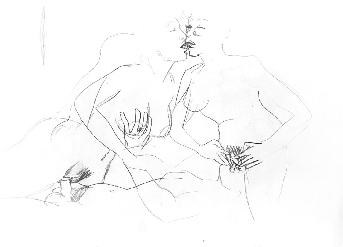 Magnus (Roberto Raviola) Serie di Disegni Erotici: Magnus (Roberto Raviola) Serie di Disegni Erotici Giovanili IT Serie di 4 bozzetti a matita e matita e china su cartoncino ripiegato cm 25x18, risalente ai primi anni ‘60. ENG Series of 4 sketches p