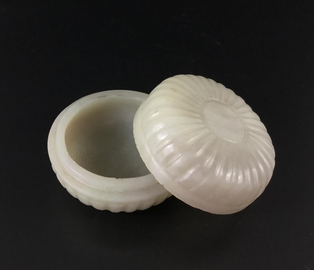 A Nice Hetian White Jade Box (1 of 6)