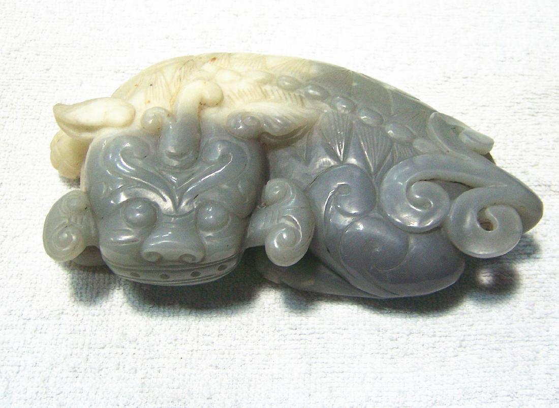 A Nice Big Hetian Jade Pixiu Carving (1 of 2)