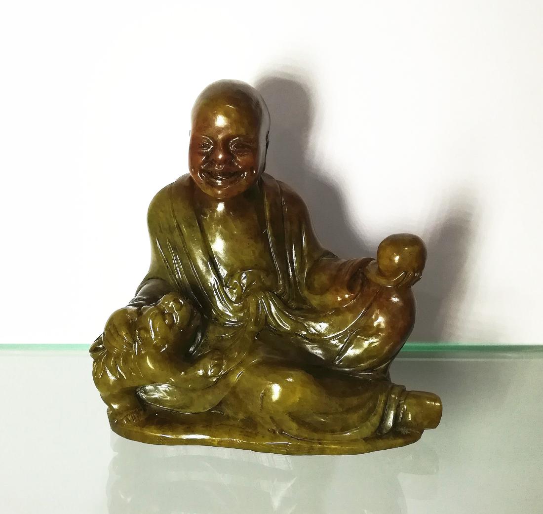 A Nice Shoushan Stone Luohan Statu (1 of 10)
