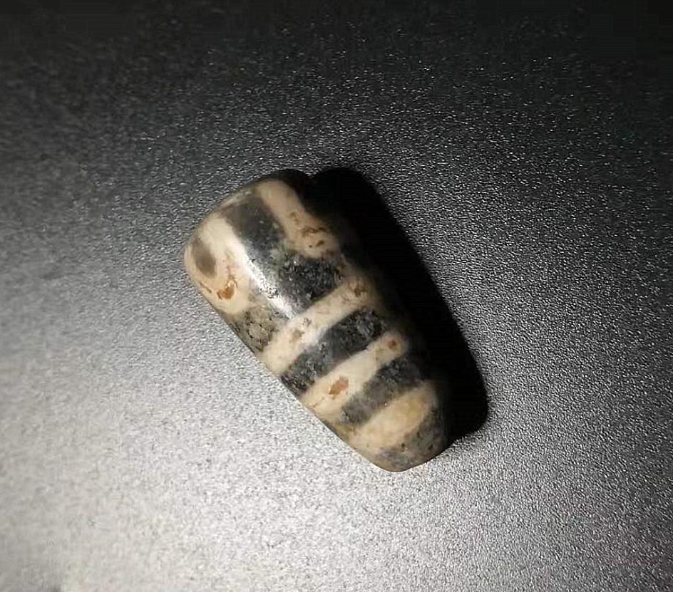 One Old Tibetan Half Dzi Bead (1 of 4)