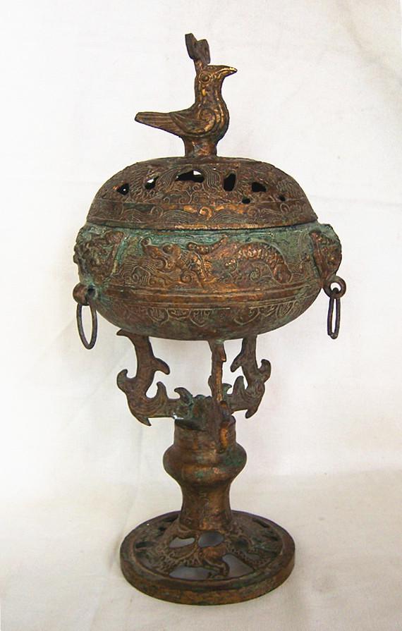 A Nice Antique Bronze Dou (1 of 2)