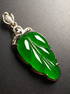 One Nice Nature Icy Full Yang Green Jadeite 18K Gold