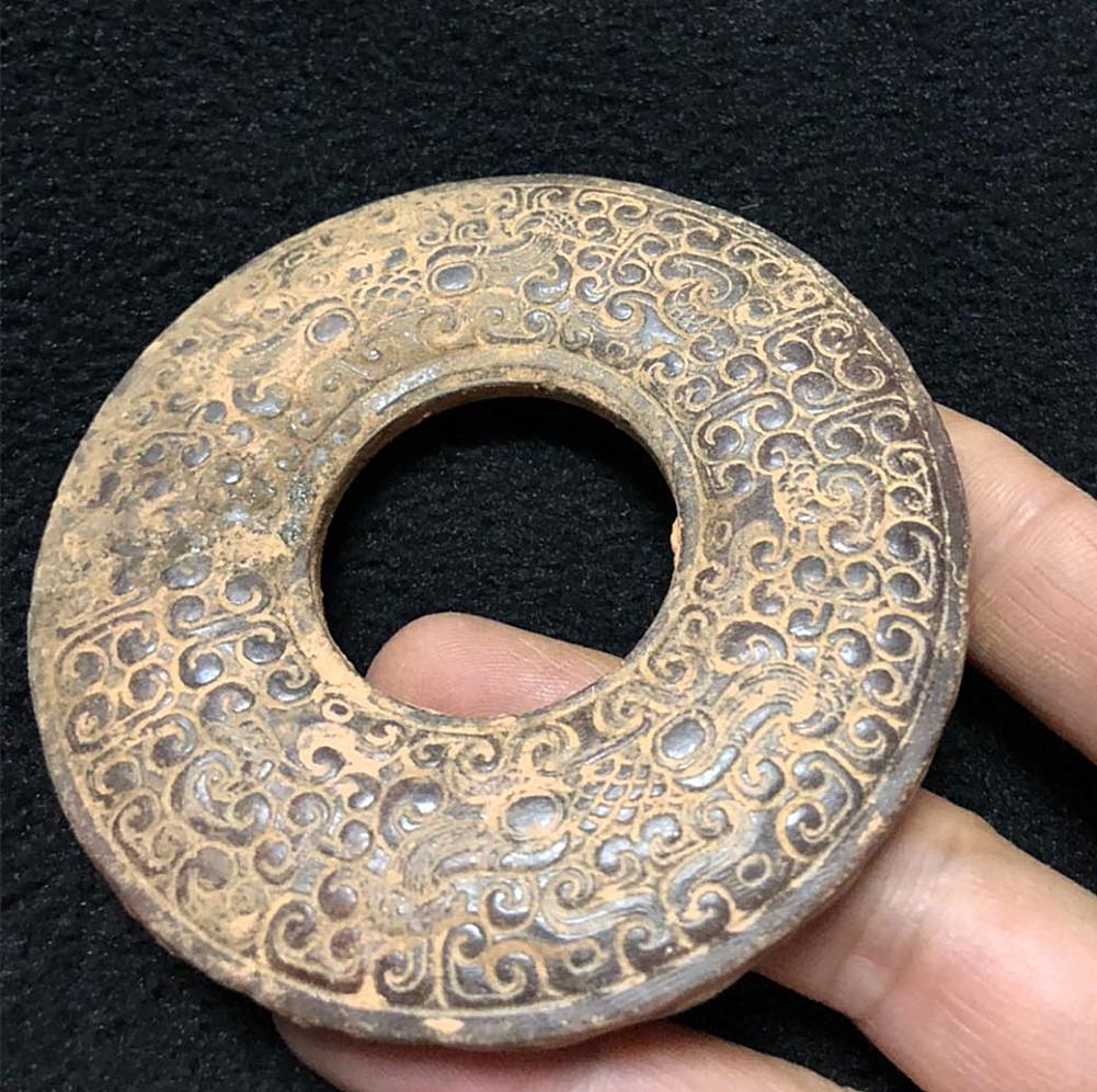 One Nice Antique Jade Bi (1 of 3)