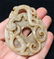 One Nice Antique Hetian White Jade Dragon Bi