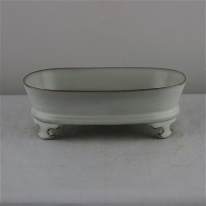 Song Ru Kiln Celadan Brush Washer: Size is H5.6cm, L17cm, W11.5cm