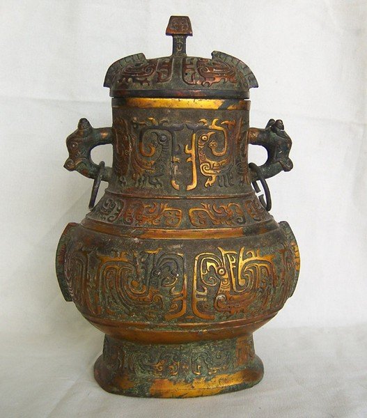 A Nice Antique Bronze Kettle (1 of 3)