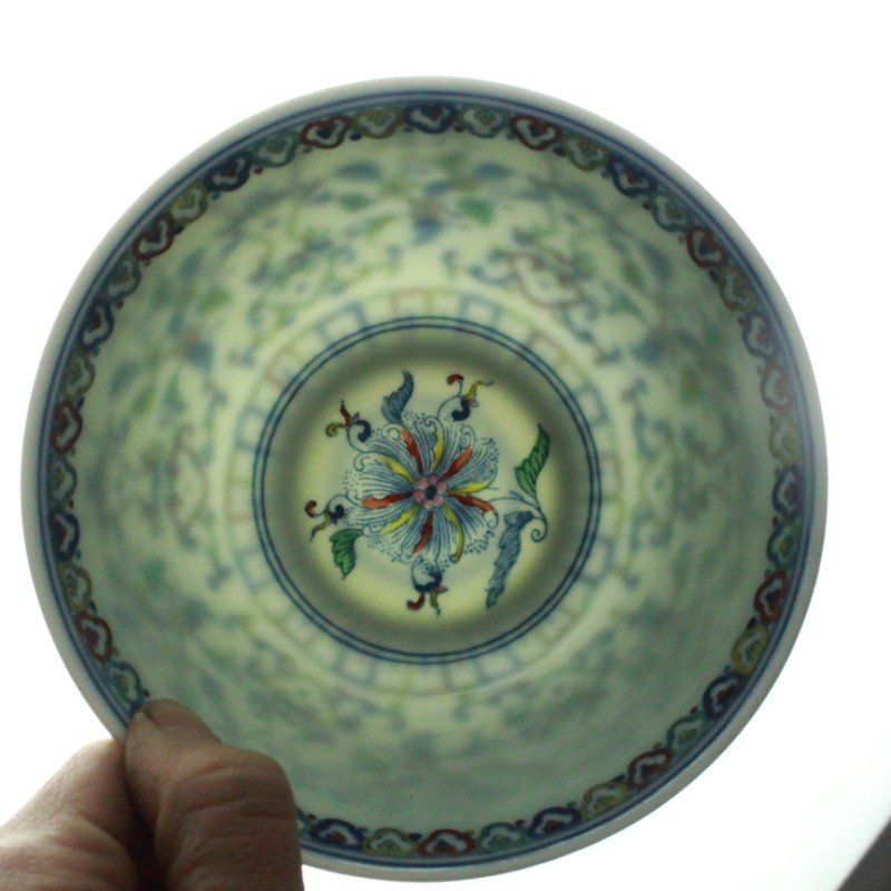 Qing Yongzheng Doucai Flower Bowl (1 of 4)