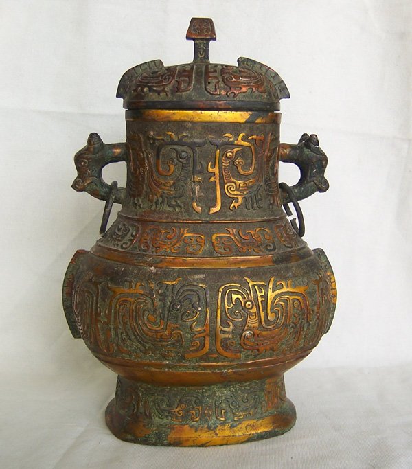 A Nice Antique Bronze Kettle (1 of 3)