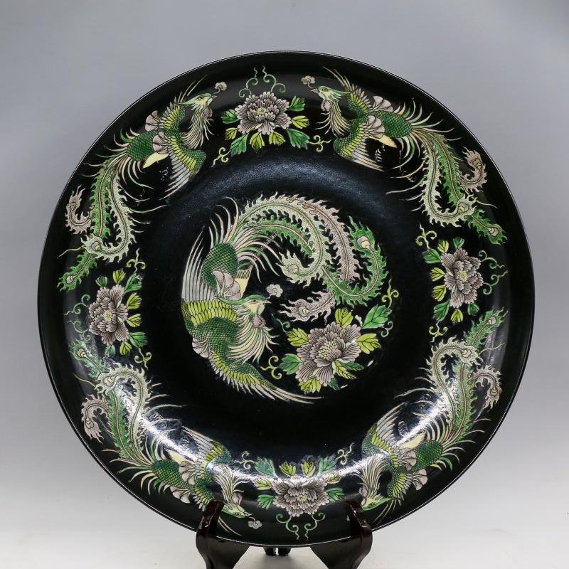 A Large Nice Susancai Porcelain Plate (1 of 8)
