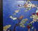 A Nice Red Wood Lapis Inlaid Gems Table Screen - 4