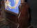 A Nice Red Wood Lapis Inlaid Gems Table Screen - 8