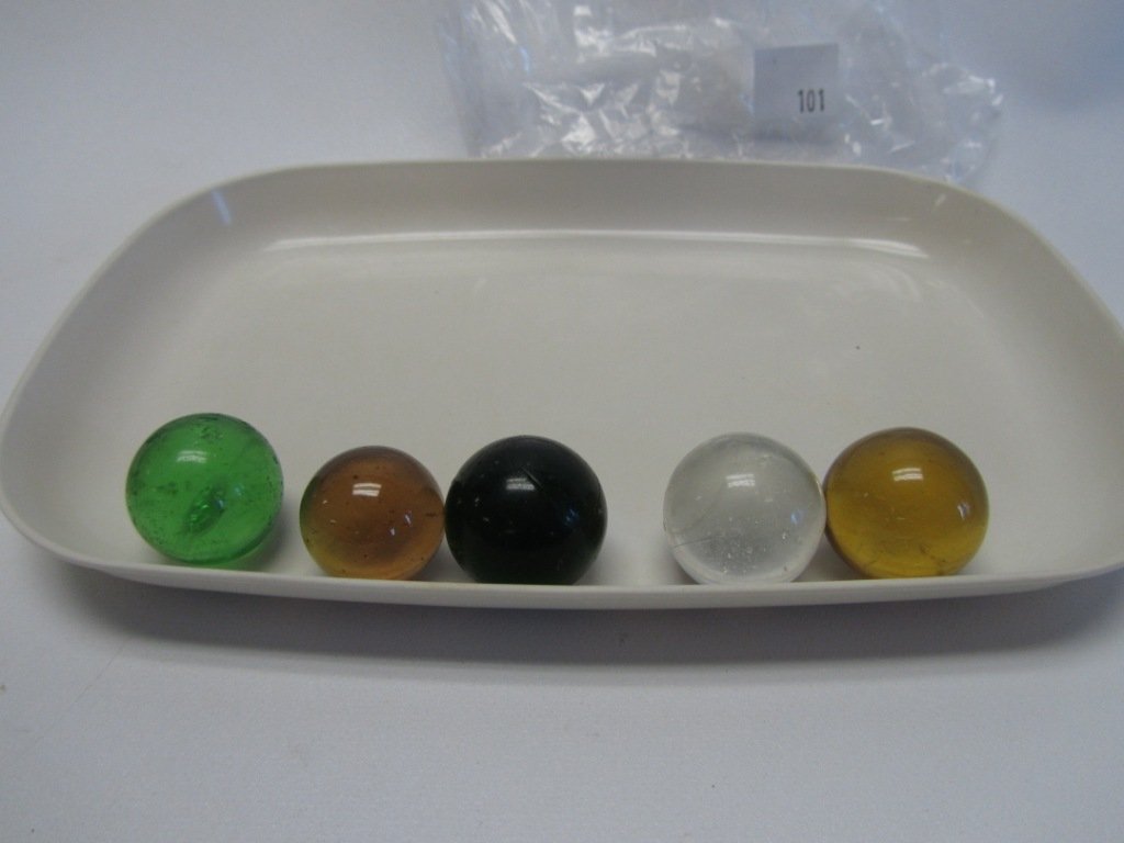 Lot of 6 Vintage/Antique Large Marbles: Lot of 6 Vintage/Antique Large Marbles - 3/4" to 1" Sized