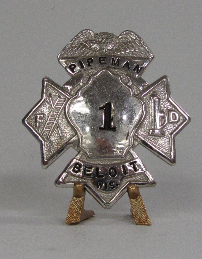 Beloit, WI Fire Dept. Pipeman Badge Station 1: Beloit, WI Fire Dept. Pipeman Badge Station 1