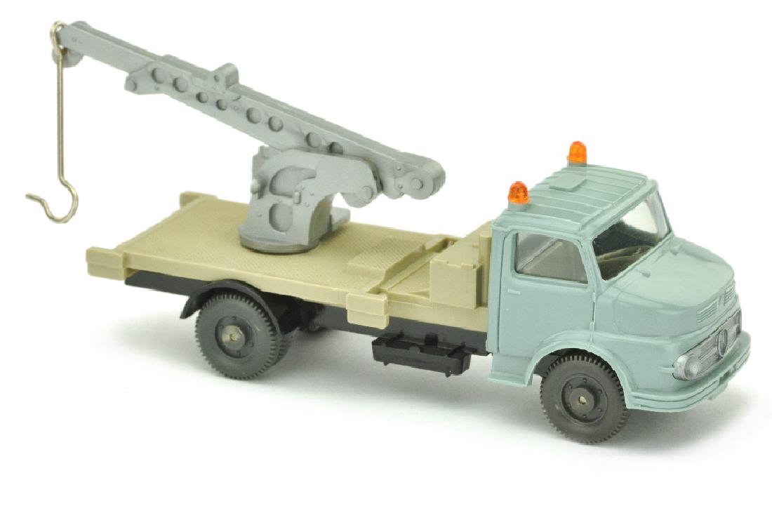 Kranwagen MB 1413, tuerkis (Kran silbern) (1 of 3)