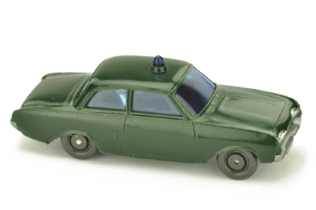 Polizeiwagen Ford Badewanne, tannengruen: 1083/2A, Abziehbild 100%, sehr gut bis neuwertig (Wiking Verglaster PKW)