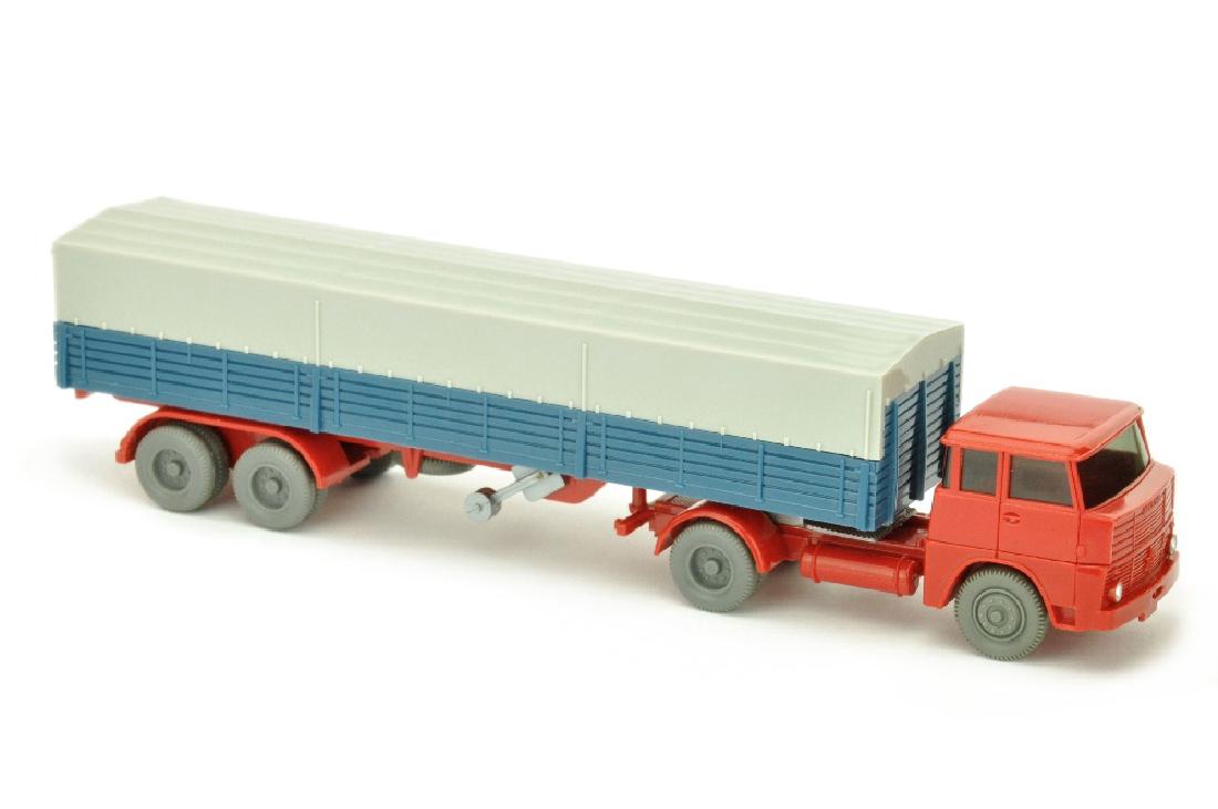 Pritschen-Sattelzug Henschel HS 14 (Kabine rot) (1 of 3)